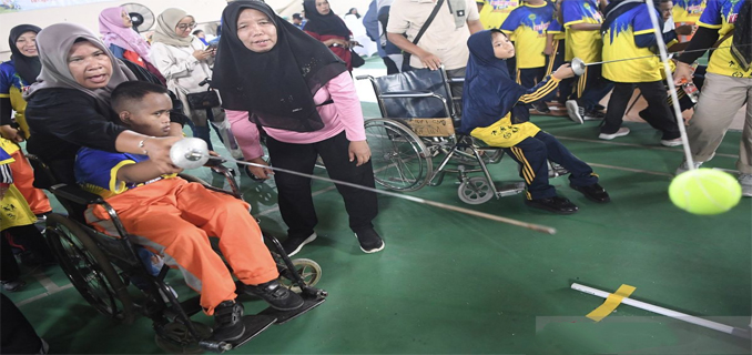 Penyandang disabilitas Batam Antusias Ikuti Festival Olahraga 2025
